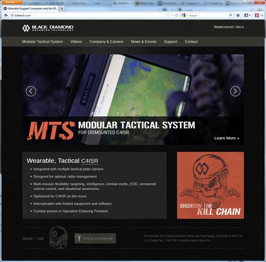 Black Diamond Advanced Technology website screenshot